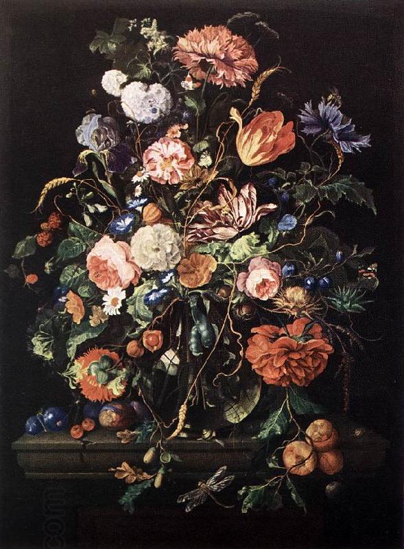 Jan Davidsz. de Heem Flowers in Glass and Fruits China oil painting art